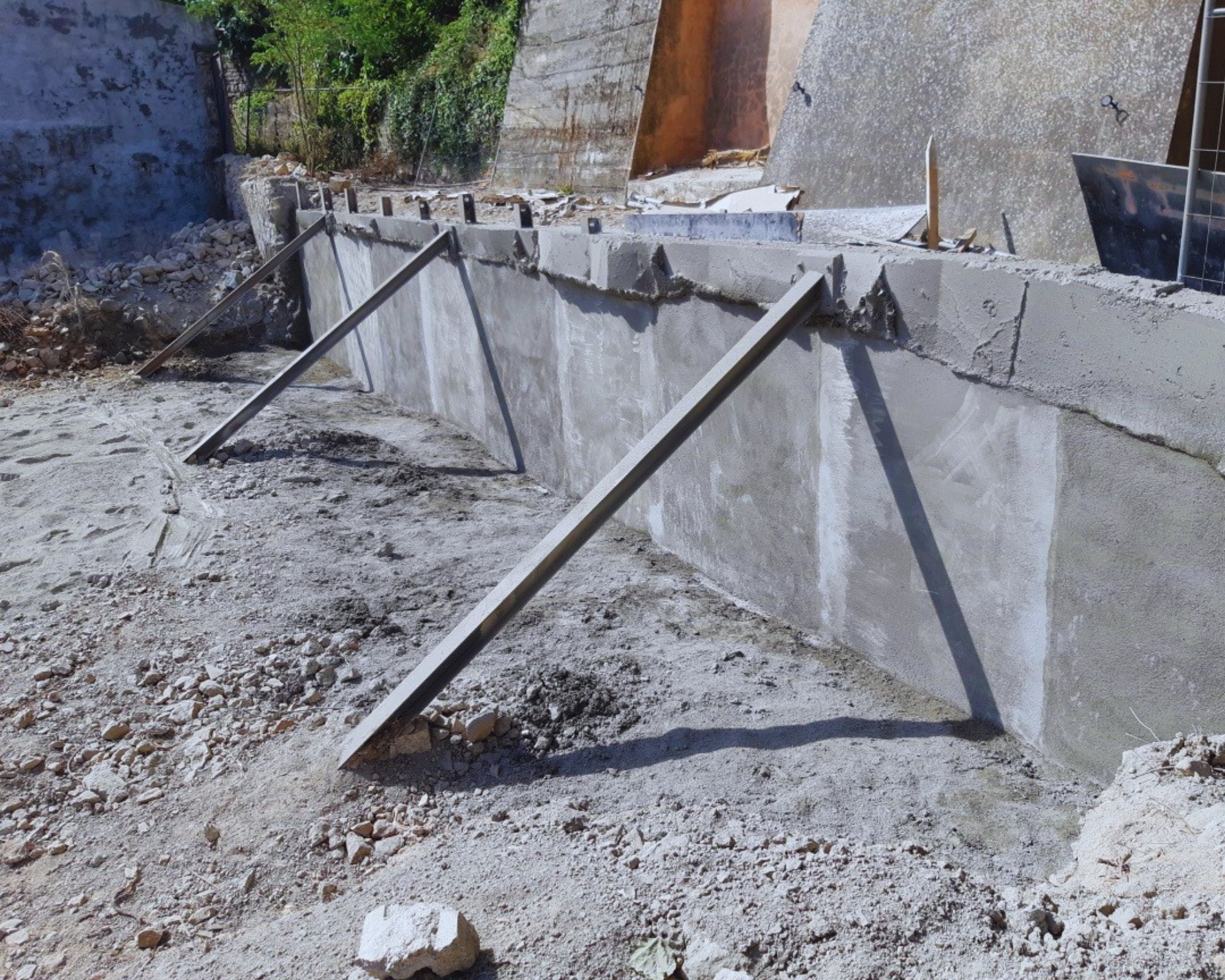 Paroi béton projeté Paroi béton projeté